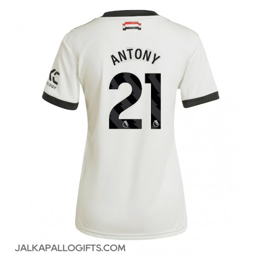 Manchester United Antony #21 Kolmaspaita Naiset 2024-25 Lyhythihainen